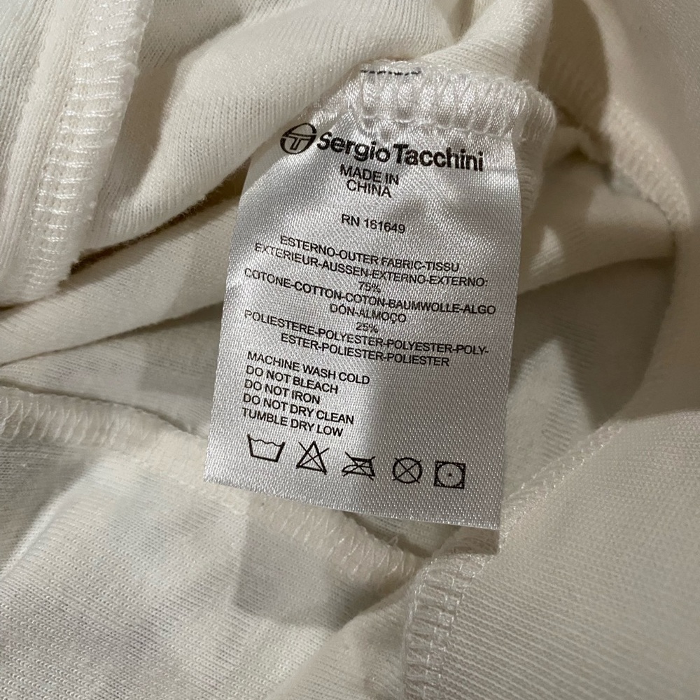 Sergio Tacchini Livata Logo Jacquard Cotton Blend‎ French Terry Cloth 3XL - Picture 9 of 10